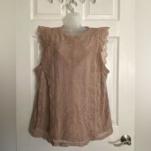 Plus size sleeveless career top